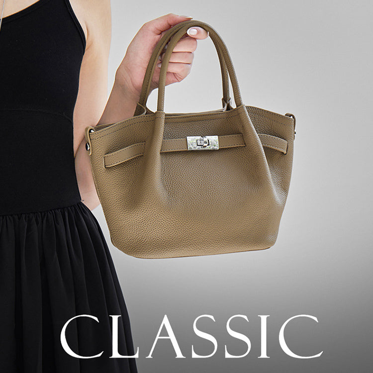 Genuine Leather Commuter Bag - 2-Way Carry Mini Bag detail image 2