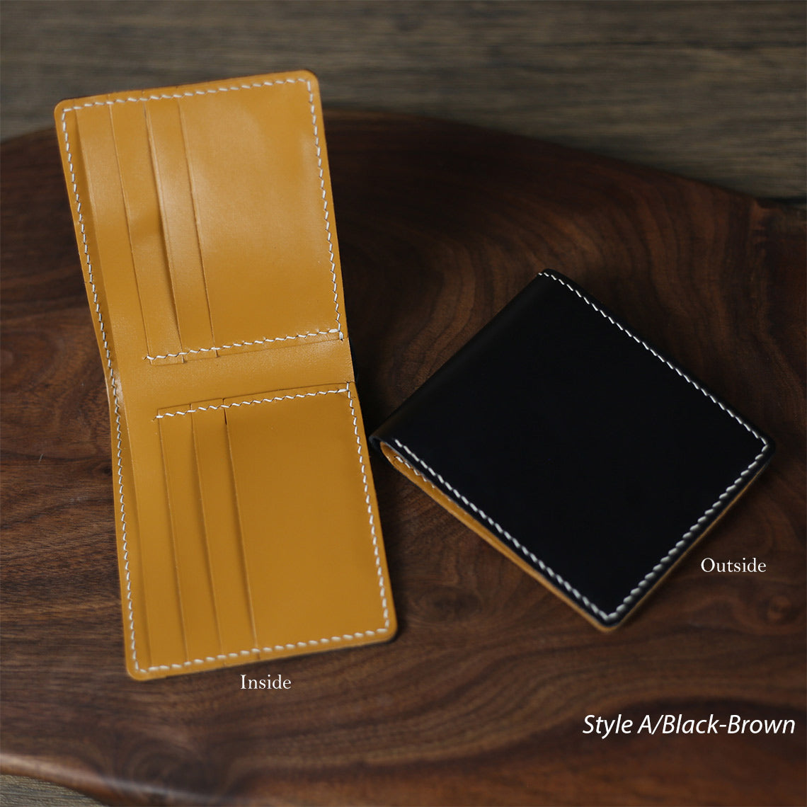 Full Grain Leather Slim Wallet DIY Kit – Hand Sewn, Two Styles detail image 12
