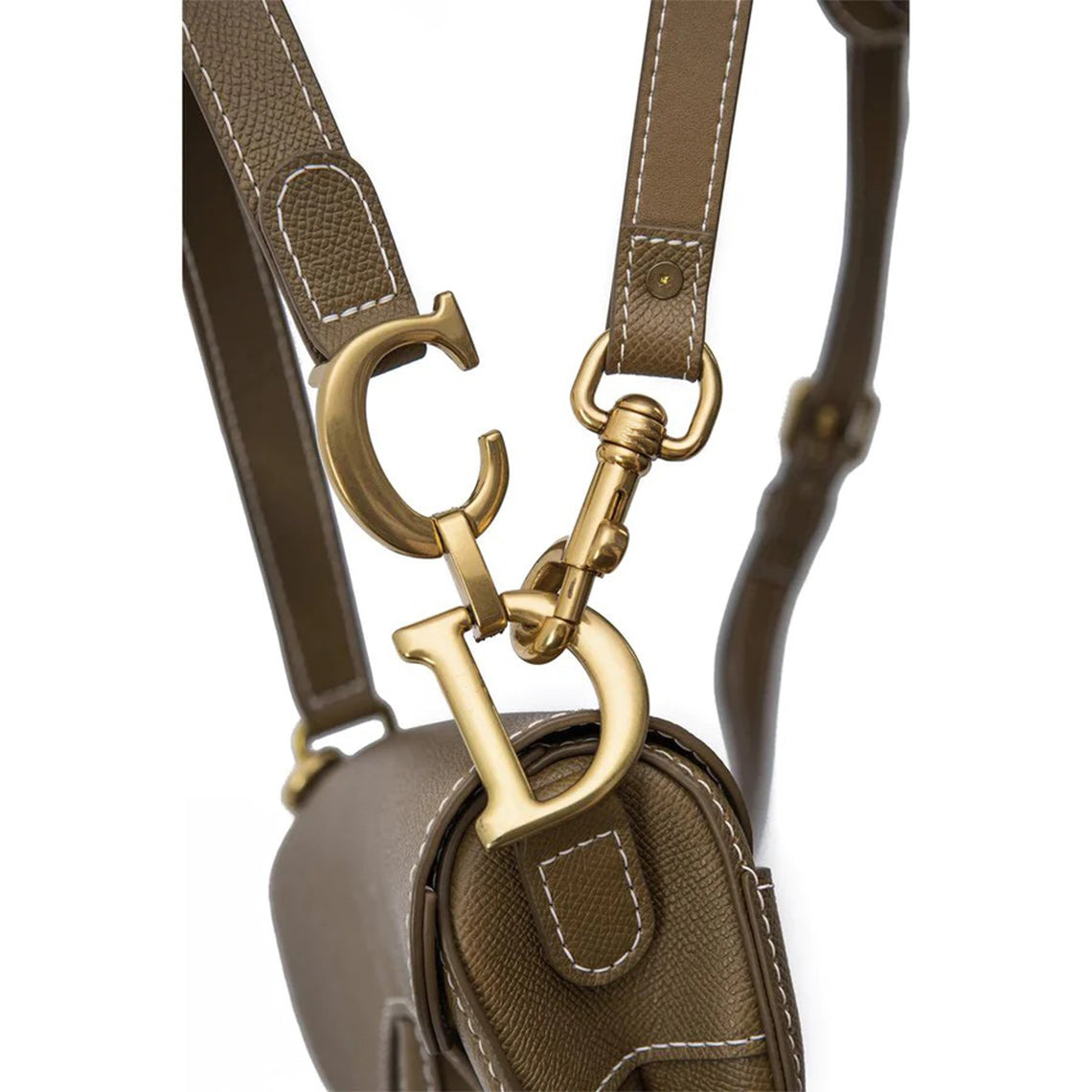 Hand Sewn Leather Crossbody Saddle Bag DIY Kit - Tan, Grey, Black detail image 5