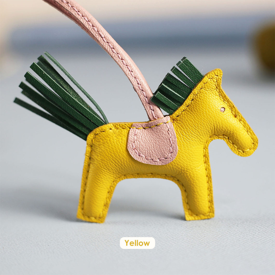 Handsew DIY Horse Bag Charm Kit - Sheep Leather, Pre-Cut & Punched detail image 9