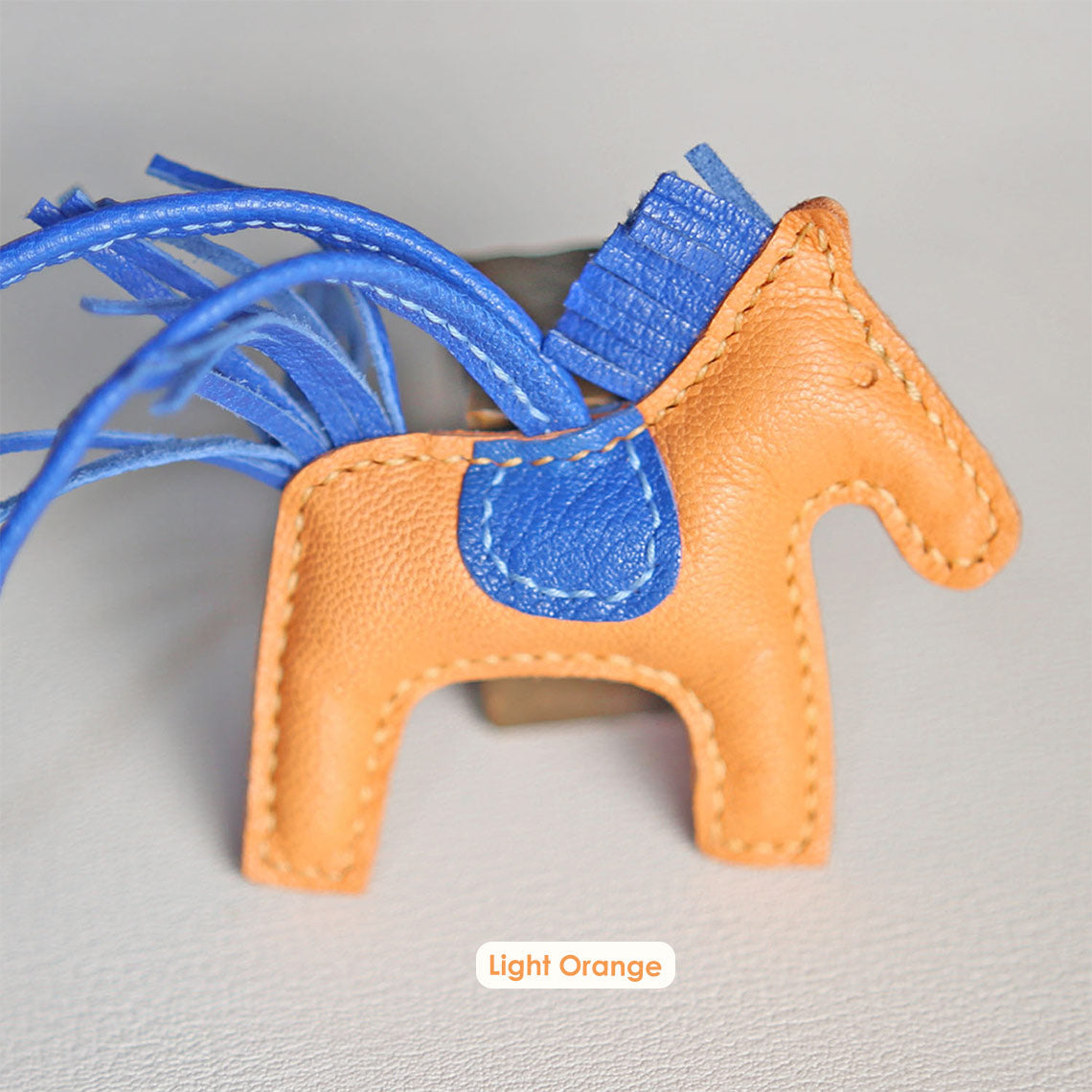 Handsew DIY Horse Bag Charm Kit - Sheep Leather, Pre-Cut & Punched detail image 7