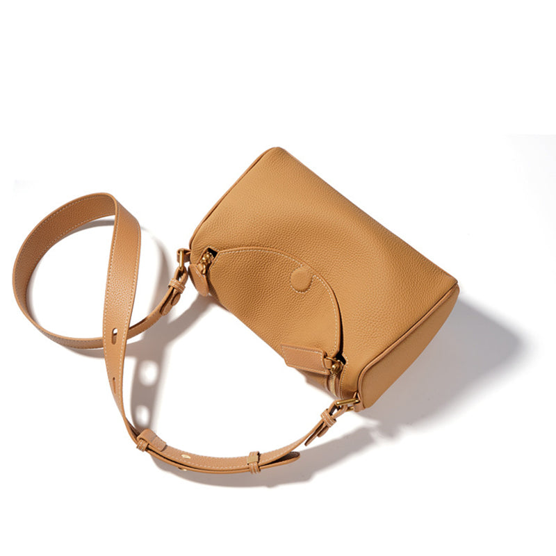 Top Grain Leather Pillow Bag for Women - Shoulder and Crossbody Bag detail image 6