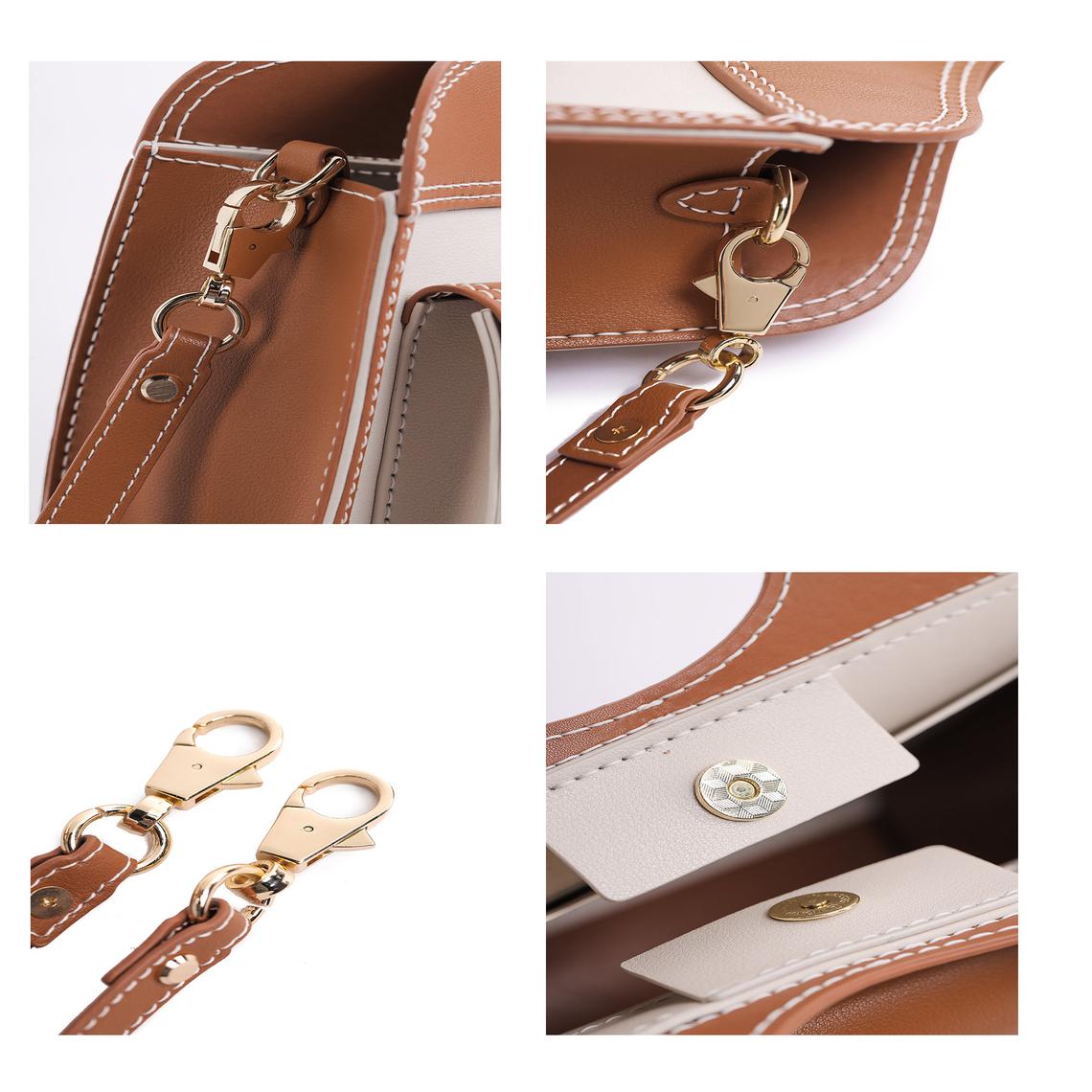 Handsew Leather Lady Pocket Crossbody Bag DIY Kit – Genuine Leather Sewing Kit detail image 5