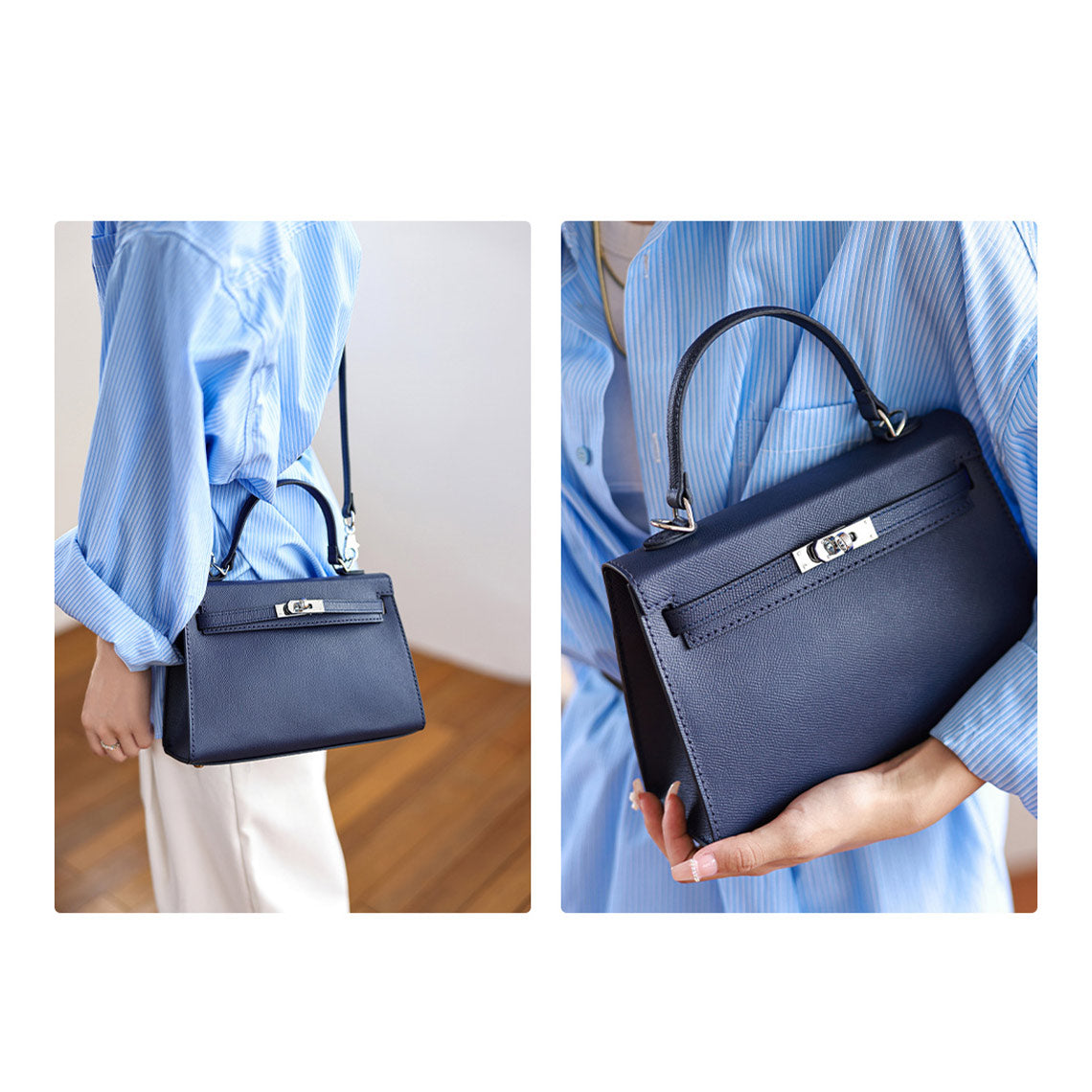HandsewGift Top Grain Leather Sellier Bag DIY Kit — Normal & Mini Sizes detail image 8
