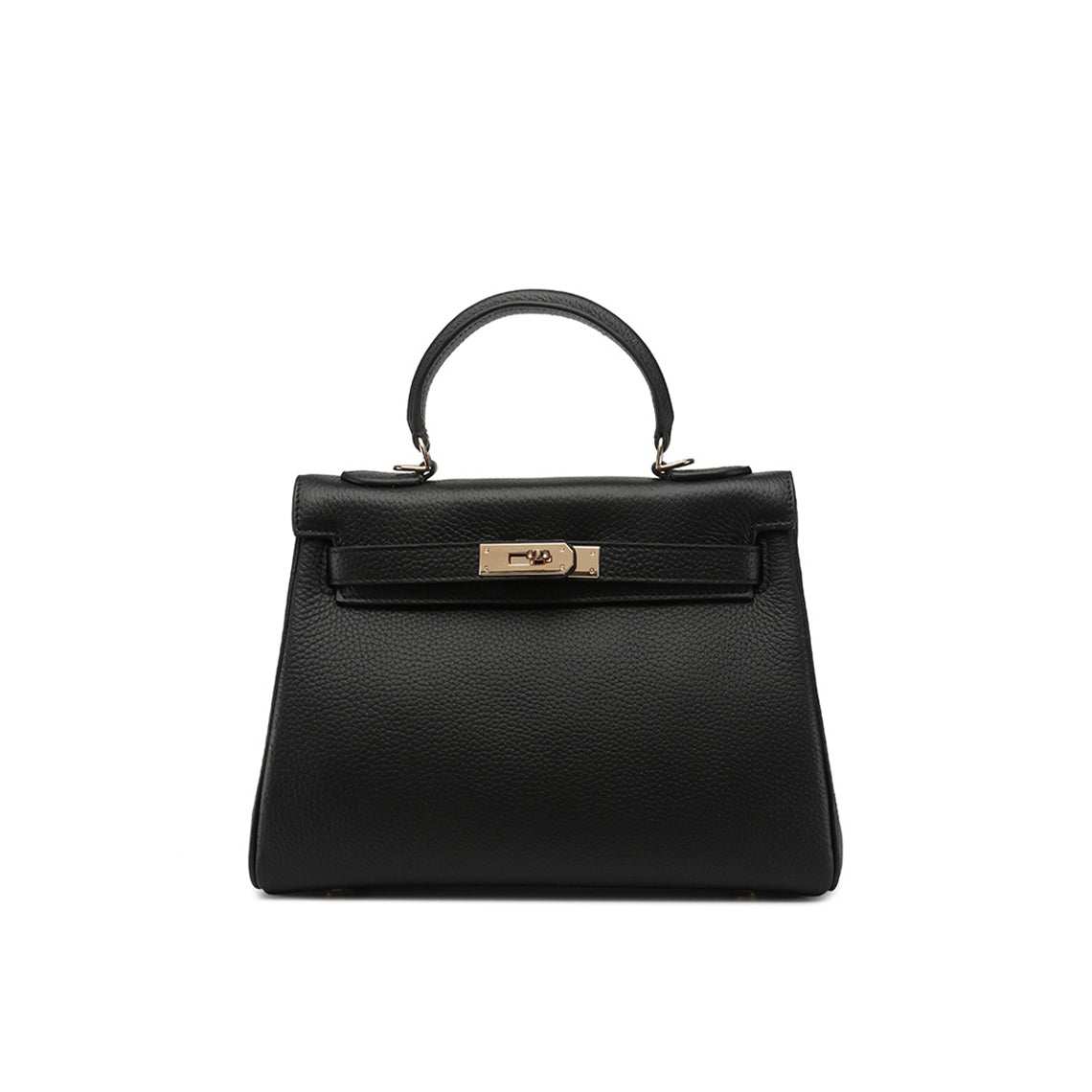 Top Grain Leather Top Handle Bag with Shoulder Strap – Small, Medium, Large detail image 10