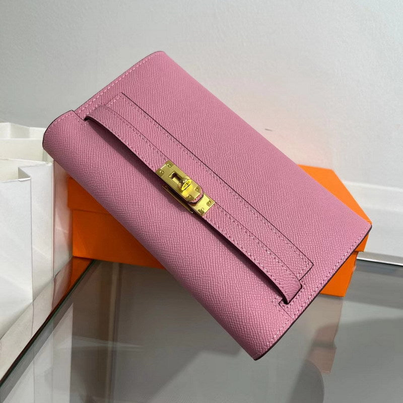 Long Top Handle Wallet with Detachable Strap – 12 Colors detail image 15