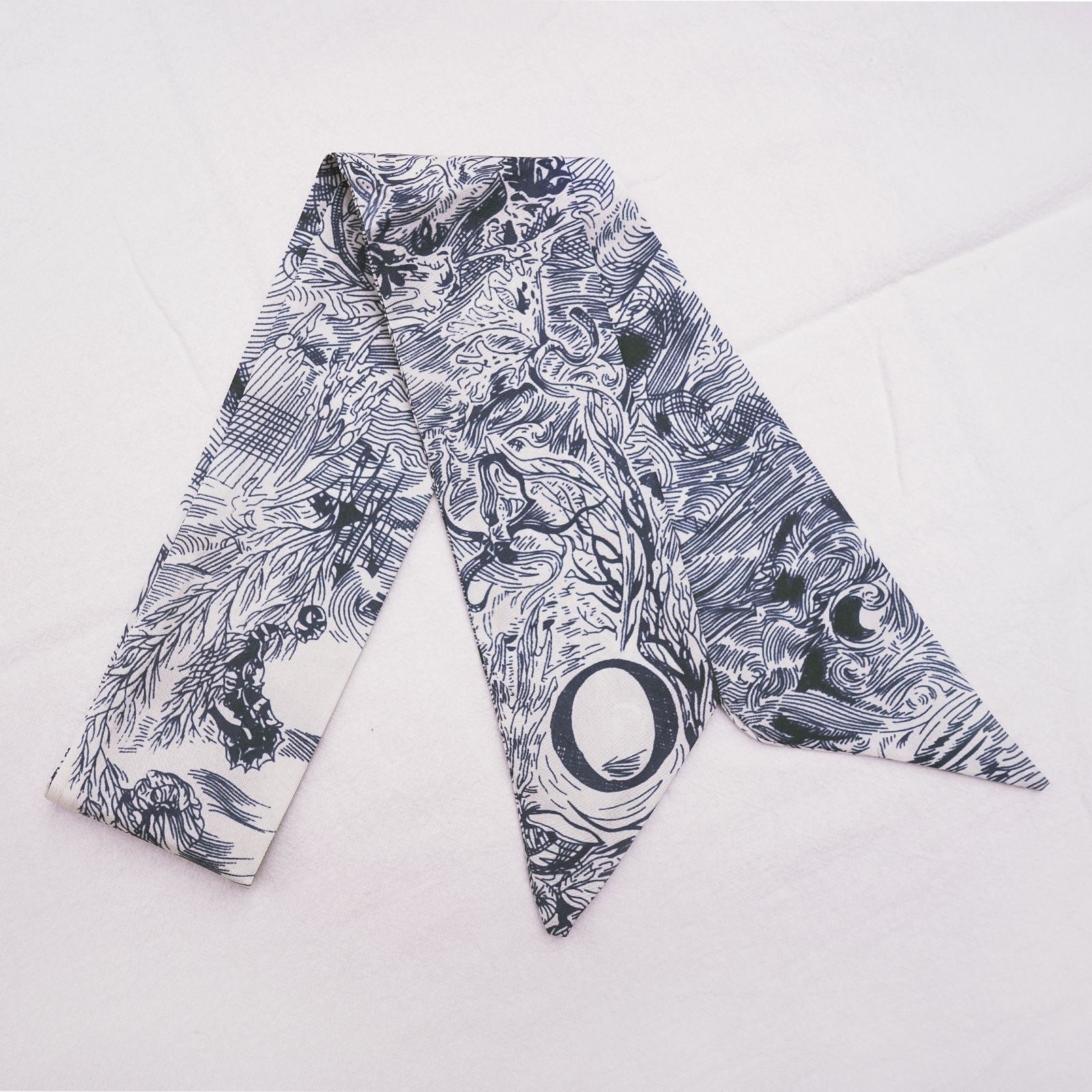 26 Letters Silk Scarf Bag Charm Keychain – 2 Pieces, Choose Your Initials detail image 20