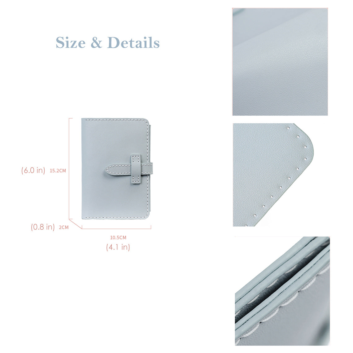 DIY Leather Passport Wallet Kit — Hand-Stitched, Pre-Cut & Pre-Punched detail image 5