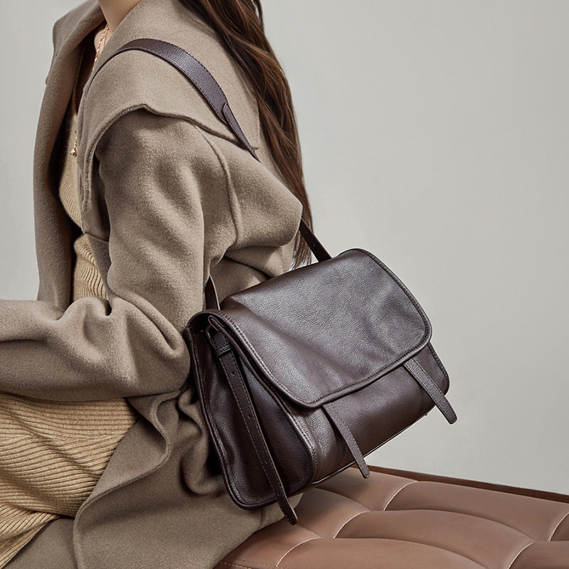 Top Grain Calfskin Multi-way Messenger Handbag detail image 1