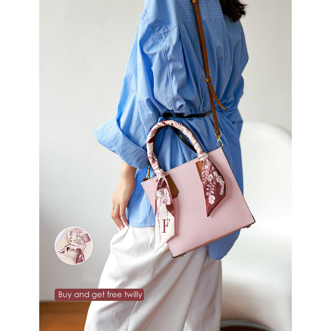 Mini Tote Leather DIY Kit – Hand-Sewn Top Grain Leather Bag detail image 9