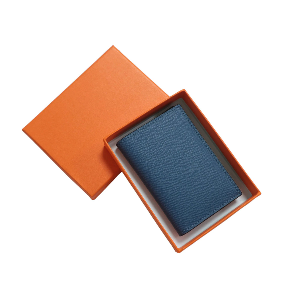 Compact Bifold Card Wallet in Top Grain Leather detail image 10