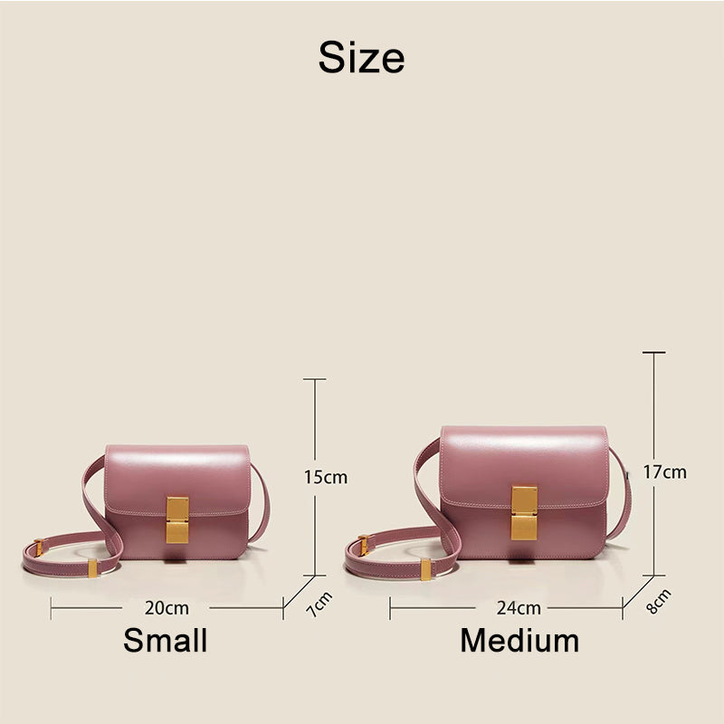 Classic Box Bag in Glossy Cowhide Leather – Small and Medium detail image 9