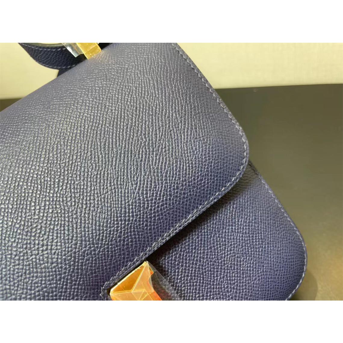 Full Grain Leather Mini Tofu Bag Charm DIY Kit with Pre-Cut Panels detail image 13