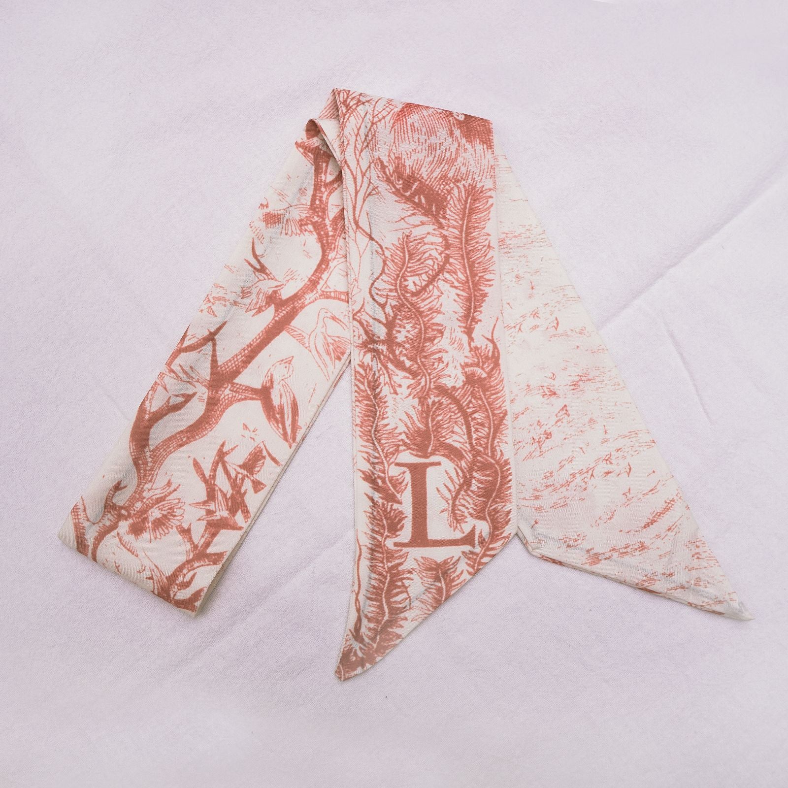 26 Letters Silk Scarf Bag Charm Keychain – 2 Pieces, Choose Your Initials detail image 17