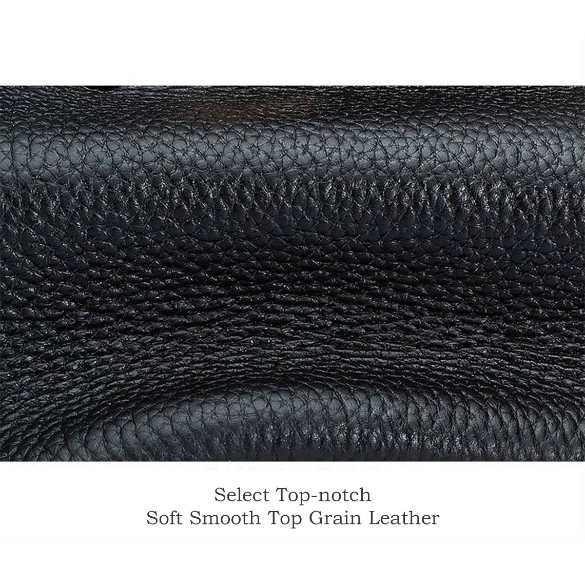 Top Grain Leather Top Handle Bag with Gold Hardware and Lock & Key detail image 10