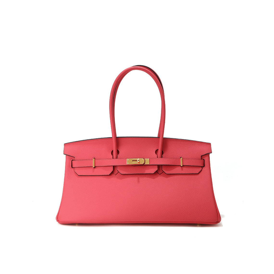 Top Grain Leather Top Handle Bag with Long Shoulder Strap - 40cm product image 1
