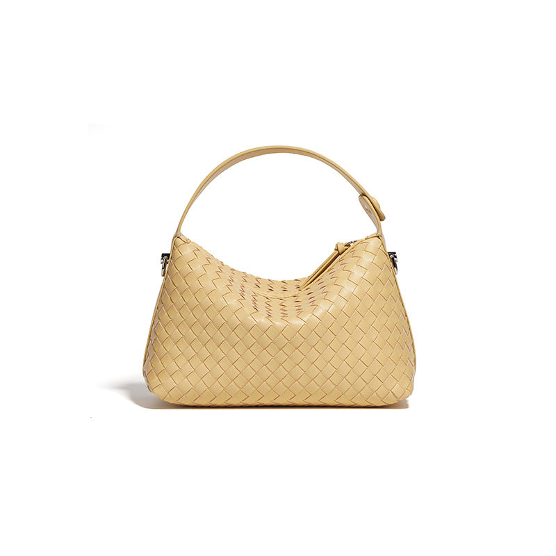 Woven Leather Pillow Bag for Women – Shoulder and Crossbody Handbag detail image 11