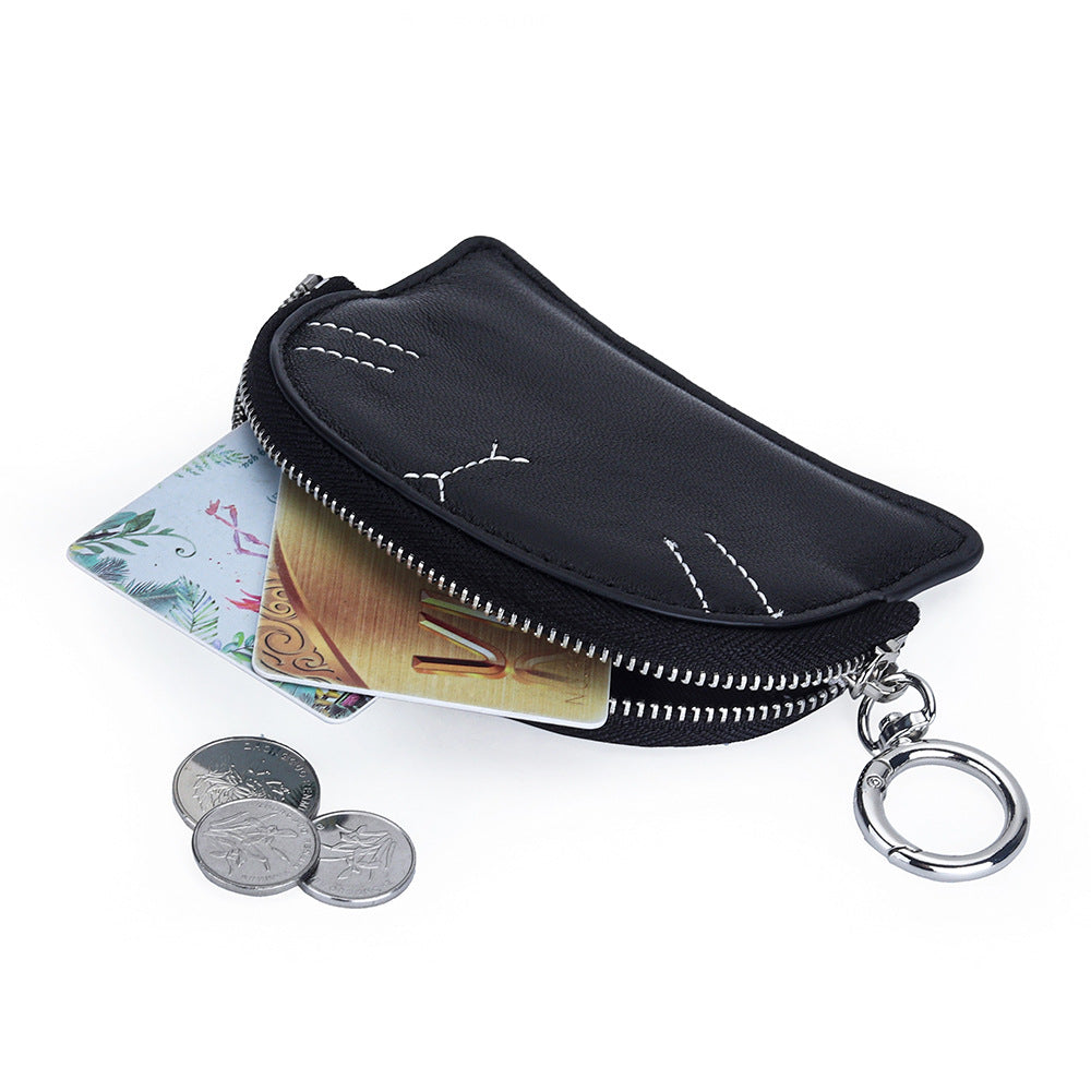 Lambskin Lipstick Case Purse with Coin Pocket detail image 3
