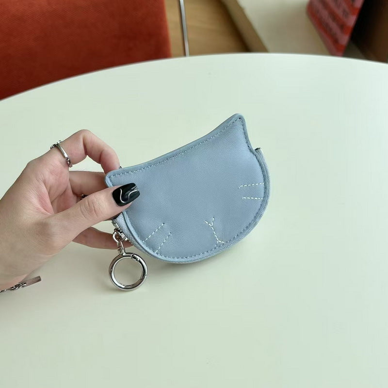 Lambskin Lipstick Case Purse with Coin Pocket detail image 9