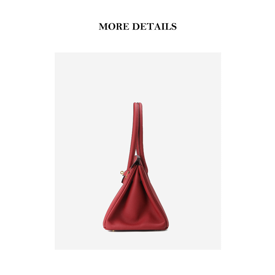 Top Grain Leather Top Handle Bag with Long Shoulder Strap - 40cm detail image 5