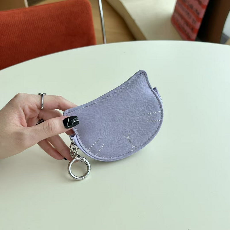Lambskin Lipstick Case Purse with Coin Pocket detail image 7