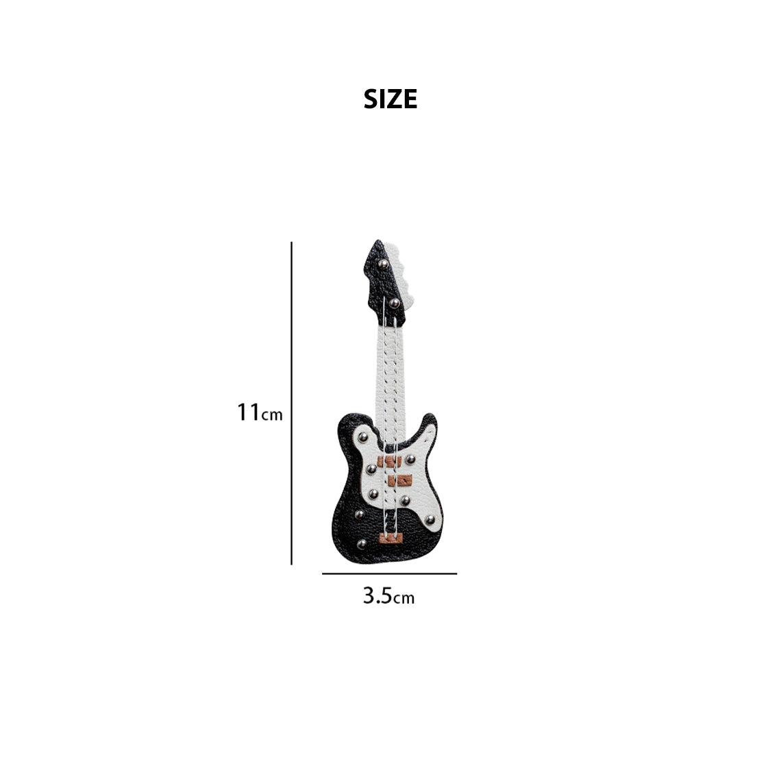 HandsewGift Guitar Design Leather DIY Keychain Kit detail image 4