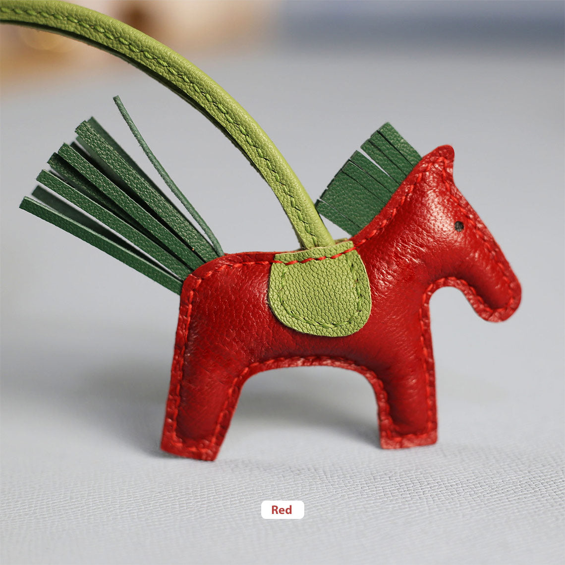 Handsew DIY Horse Bag Charm Kit - Sheep Leather, Pre-Cut & Punched detail image 14